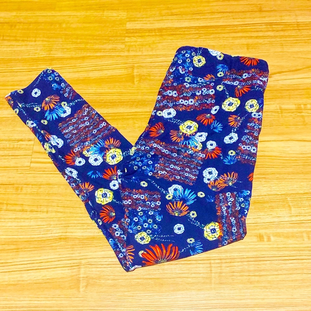 LuLaRoe, Floral, Tall & Curvy Leggings